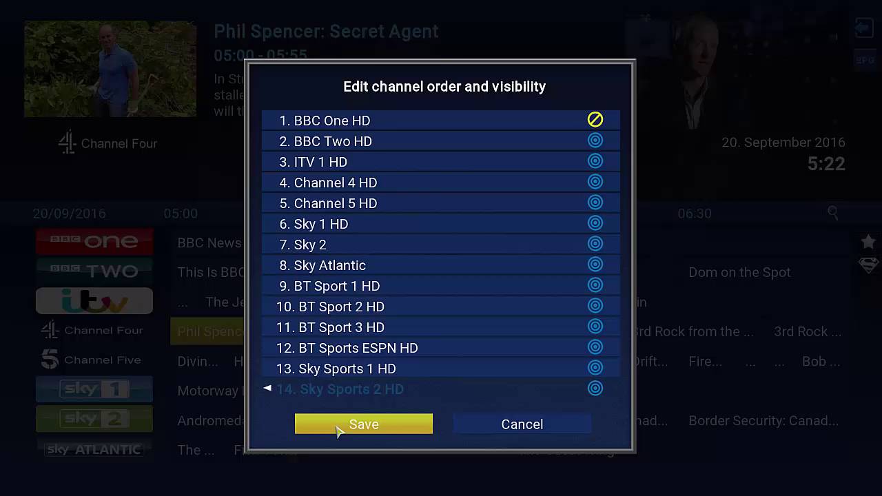 Remove Channels From TV Guide EPG Listings YouTube