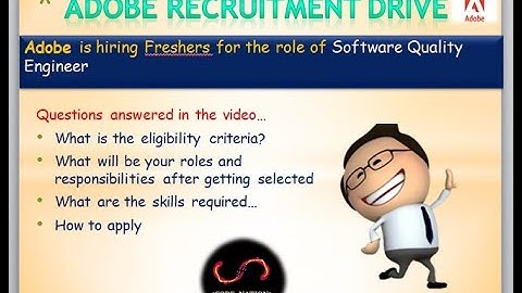 ADOBE Recruitment Drive💥|Freshers are eligible💥| Software Quality Engineer💥
