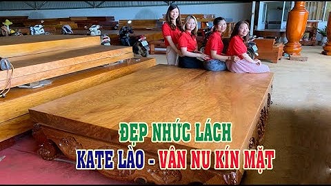 Tấm sập gỗ gõ đỏ pachy vân nu đẹp mê lòng người | ĐOÀN Ở GIA LAI