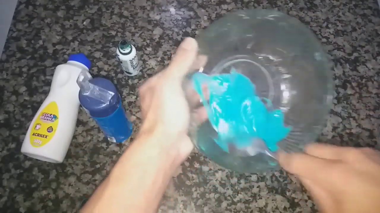 Como Fazer Slime Com Cola Branca E Talco