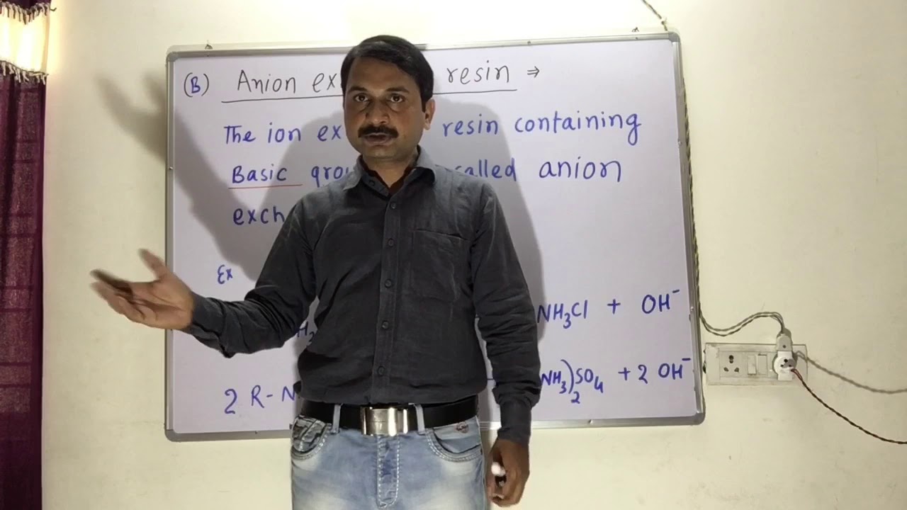 IonExchange Resins Method (Remove hardness of water )/ Demineralised