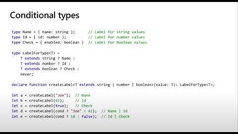 Anders Hejlsberg on Typescript Conditional Types
