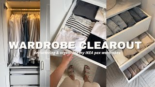 WARDROBE CLEAROUT & ORGANISATION| IKEA PAX WARDROBES| 2022| Katie Peake