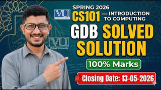 🚨 CS101 GDB Solved Solution Spring 2026 | Submit before 13-05-2026! #fypシ゚viral #viralvideo