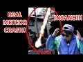 REAL METEOR IMPACT CAUGHT ON FILM! CRAZY!!!