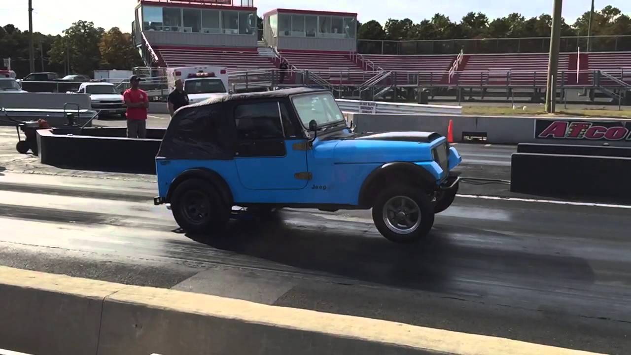 Jeep wheelie slo motion YouTube