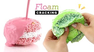 Plaster Clay Cracking with FLOAM?! Satisfying ASMR Experiment
