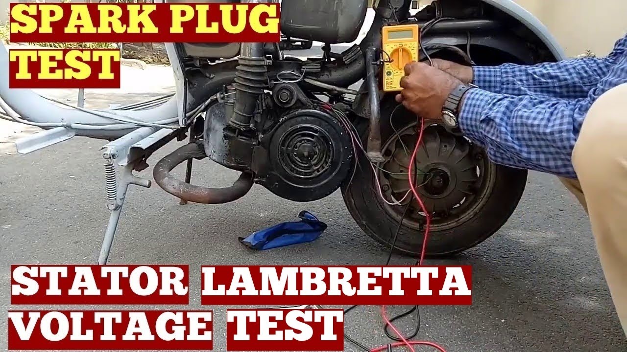 How to Test Spark Plug and Stator Voltage on a Lambretta Scooter YouTube