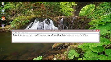 Android Intent Simple Example