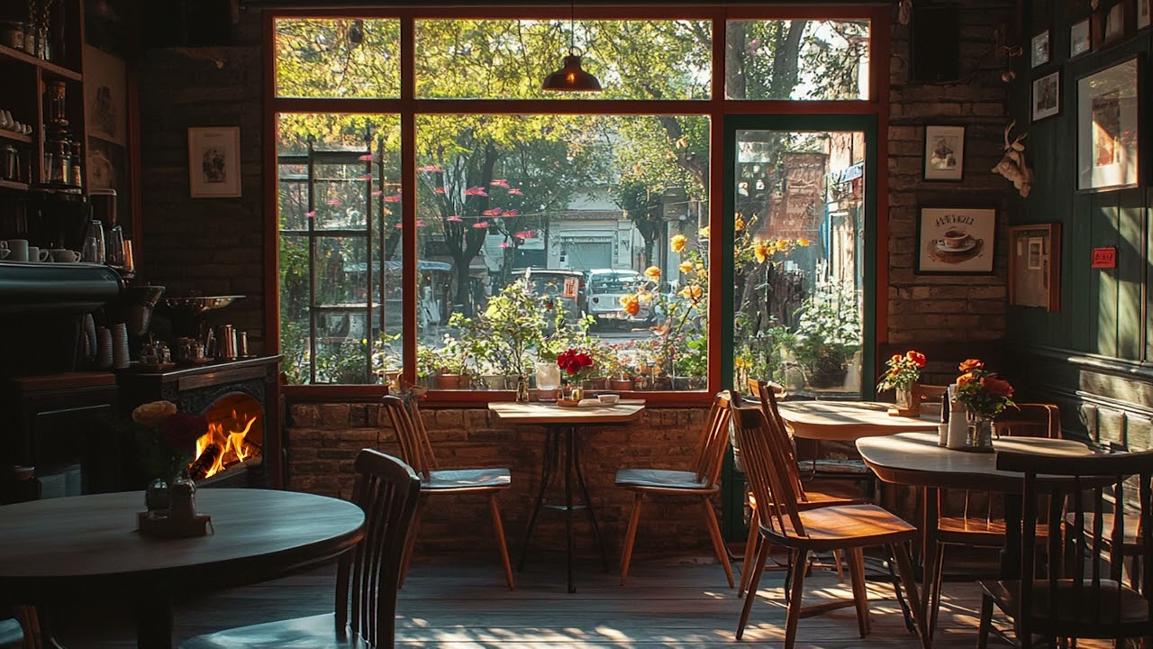 Spring Window Café Jazz ☕ Soft Piano Jazz for Relaxing Coffee Time and Gentle Work