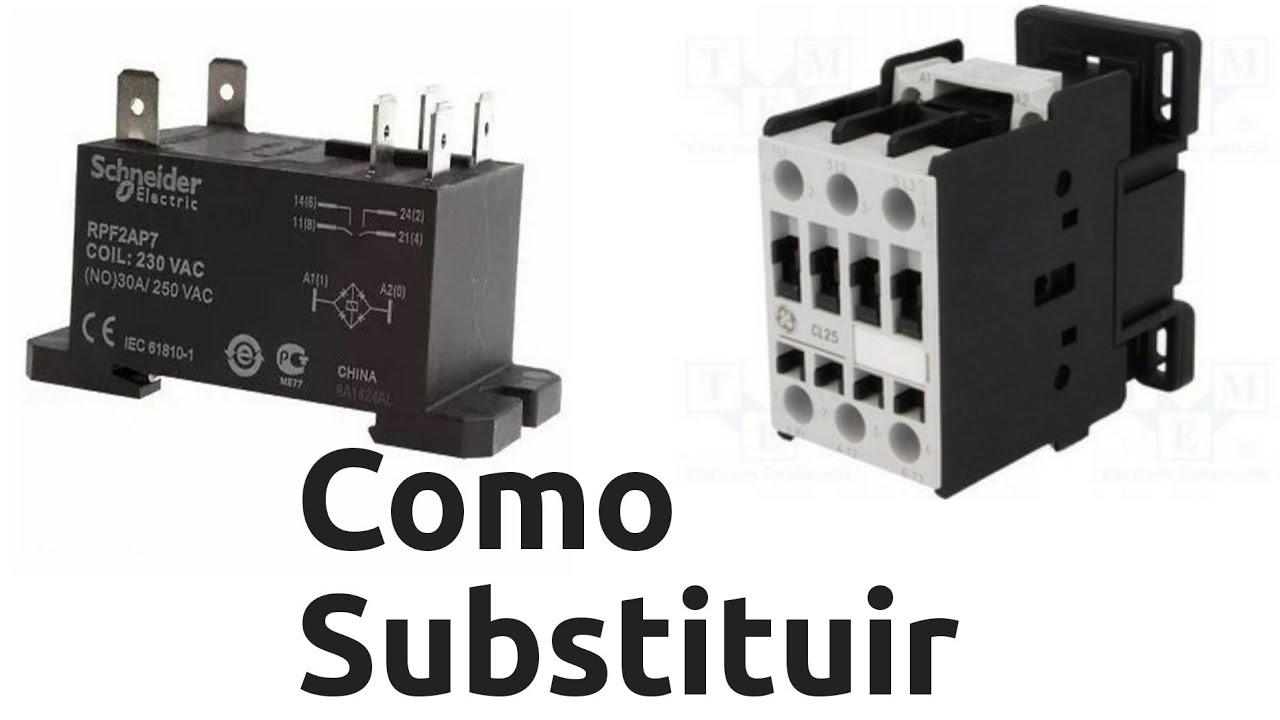 Como trocar o relé da condesadora por contator
