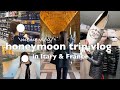 〔vlog〕イタリア,フランス2週間の新婚旅行🇮🇹(ep.3)|アウトレットThe Mallでお買い物🛍️(Moncler,Prada,MiuMiu)|フィレンツェ・ローマ編