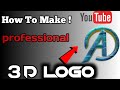 How to make professional 3d logo  ksa logo bnata ha  techboysagar