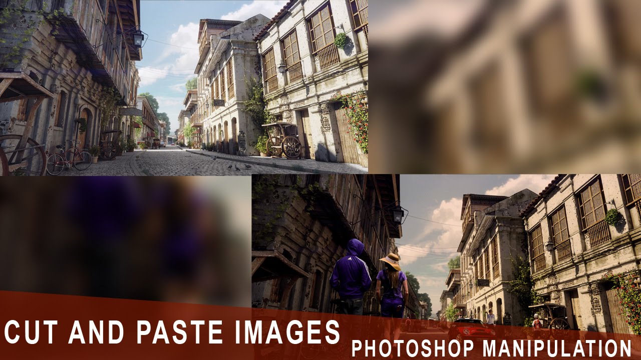 Cut And Paste Images Photoshop Manipulation YouTube