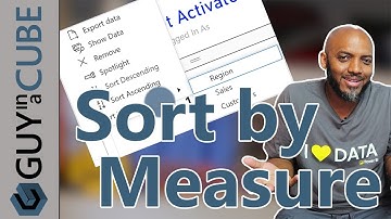 Power BI Tutorial: Sort By A Measure Not Shown In Visual