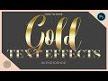 Gold Text Photoshop Tutorial {{{Free Gradients + Gold Color Codes}}}
