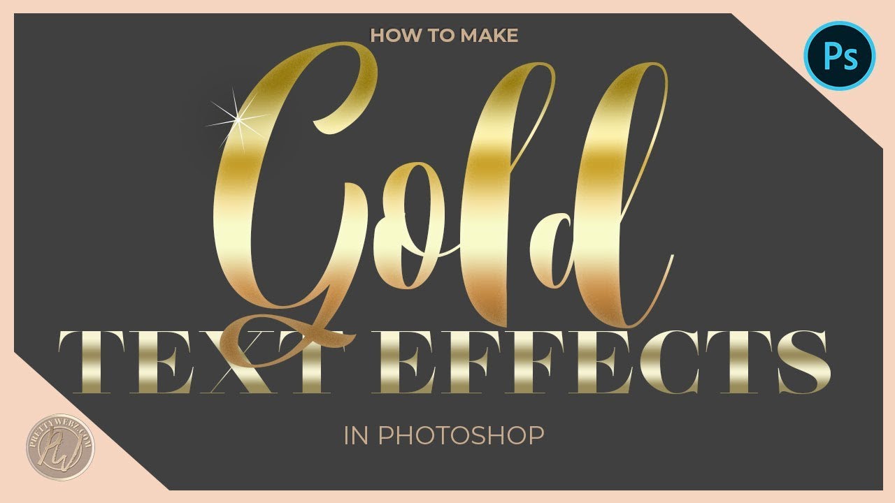 HD Photoshop Gold, Text Logo FX – MasterBundles