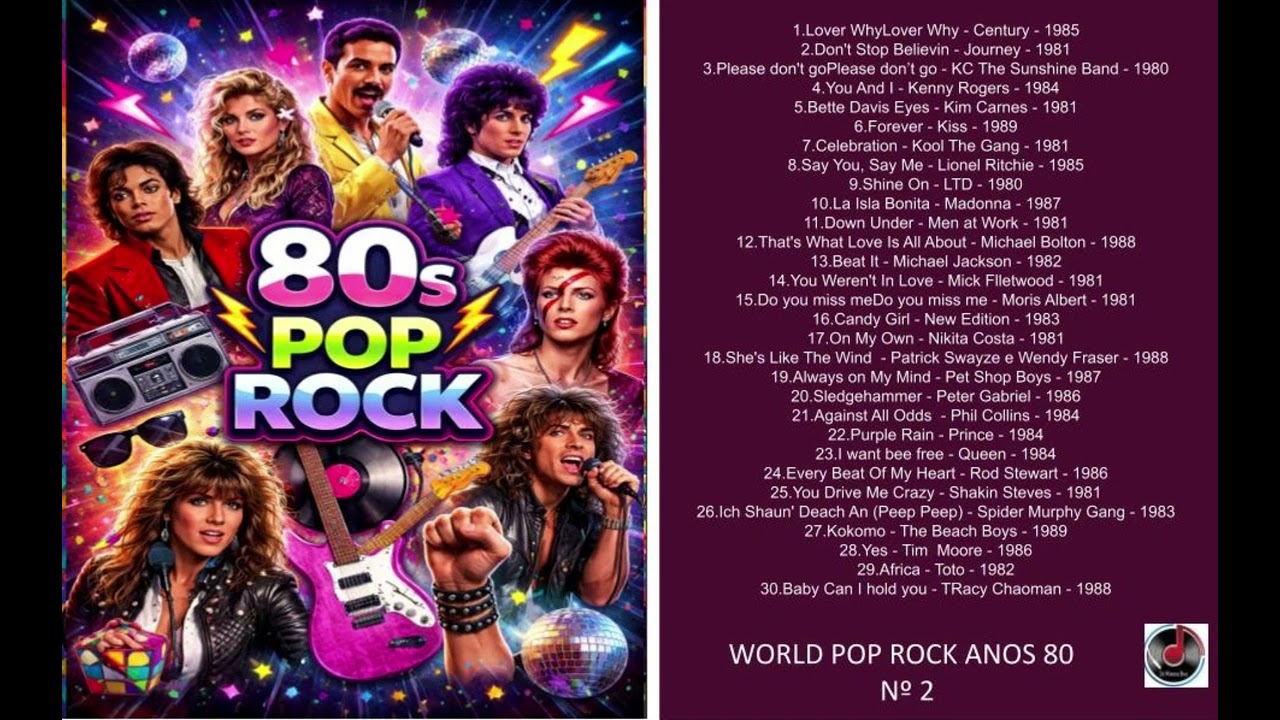 WORLD POP ROCK ANOS 80 Nº 2 - YouTube