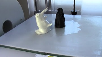 Cubify CubeX Duo -- Video 006 -- First ABS grow.