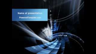 Dark Abstract Spiral PowerPoint Template by PoweredTemplate.com