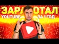 Сколько я заработал с нового YouTube канала за год