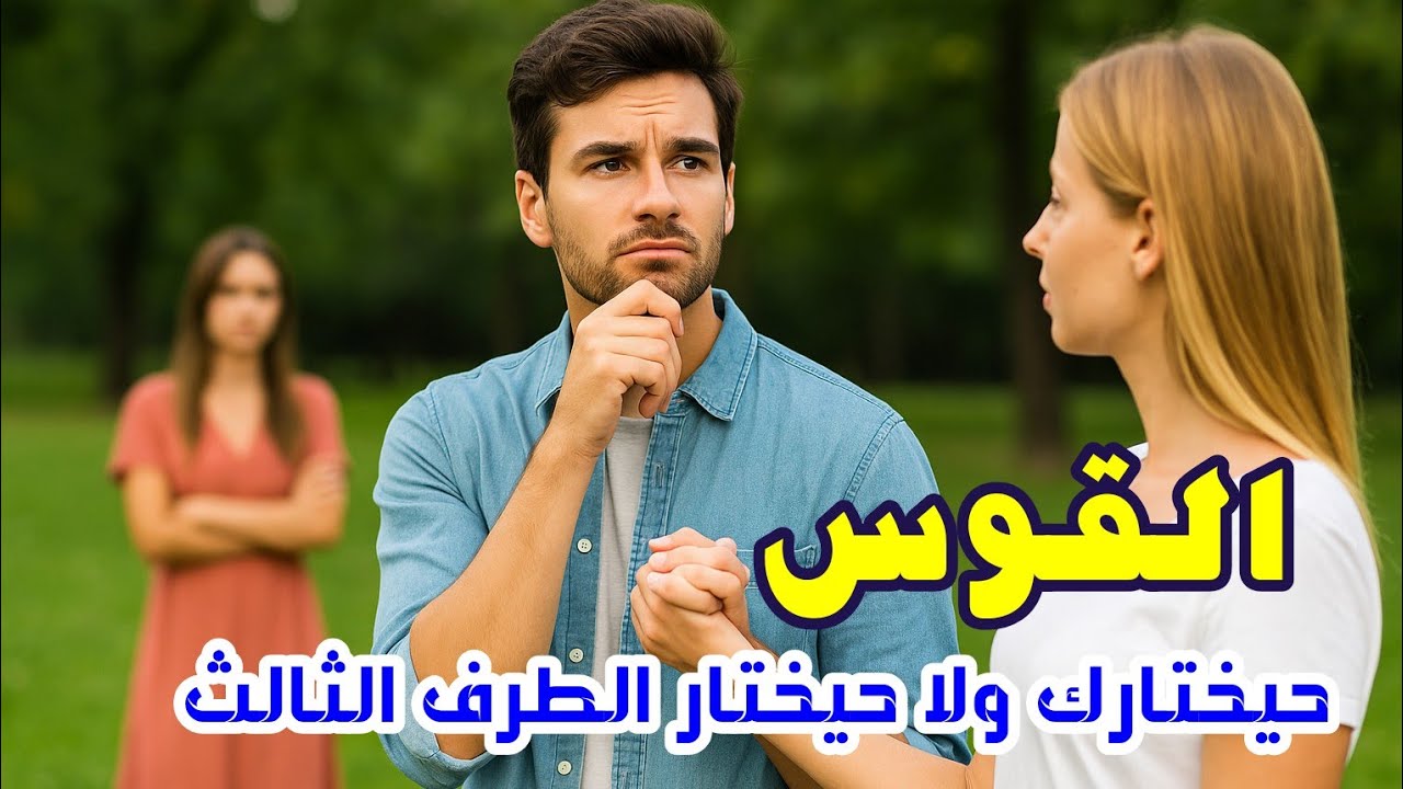 برج القوس 🔥 هيختارك إنت ولا هيختار الطرف التالت؟ القرار الأخير من طاقة الورق! 💔 🌹