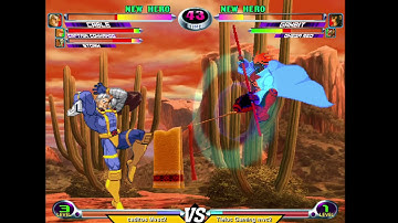 Marvel vs Capcom  2 Online Matches NullDC BEAR Tleloc vs Caditos Mvc2