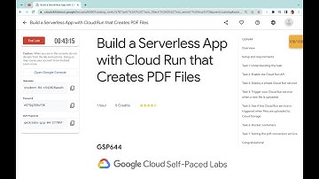 Build a Serverless App with Cloud Run that Creates PDF Files || #qwiklabs || #GSP644