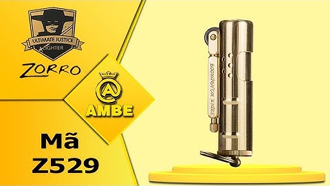 Bật lửa xăng đá Zorro Z529 đồng đúc nguyên khối móc khóa độc đáo | Ambe.vn