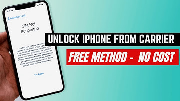 How to unlock iPhone carrier lock SIM not valid error