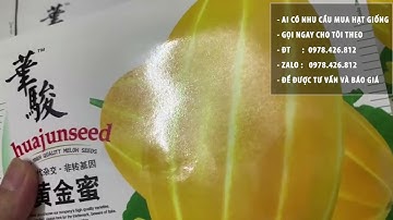 hạt giống dưa lê nhập khẩu đài loan nguyên bao bì ai cần liên hệ 0978426812