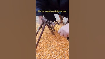 Diy corn peeling efficiency tool