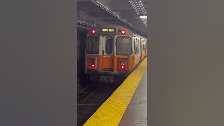MBTA orange line 1200 series leaving state