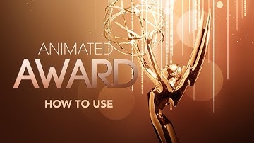 How to use -  Animated Award Effect Photoshop Action