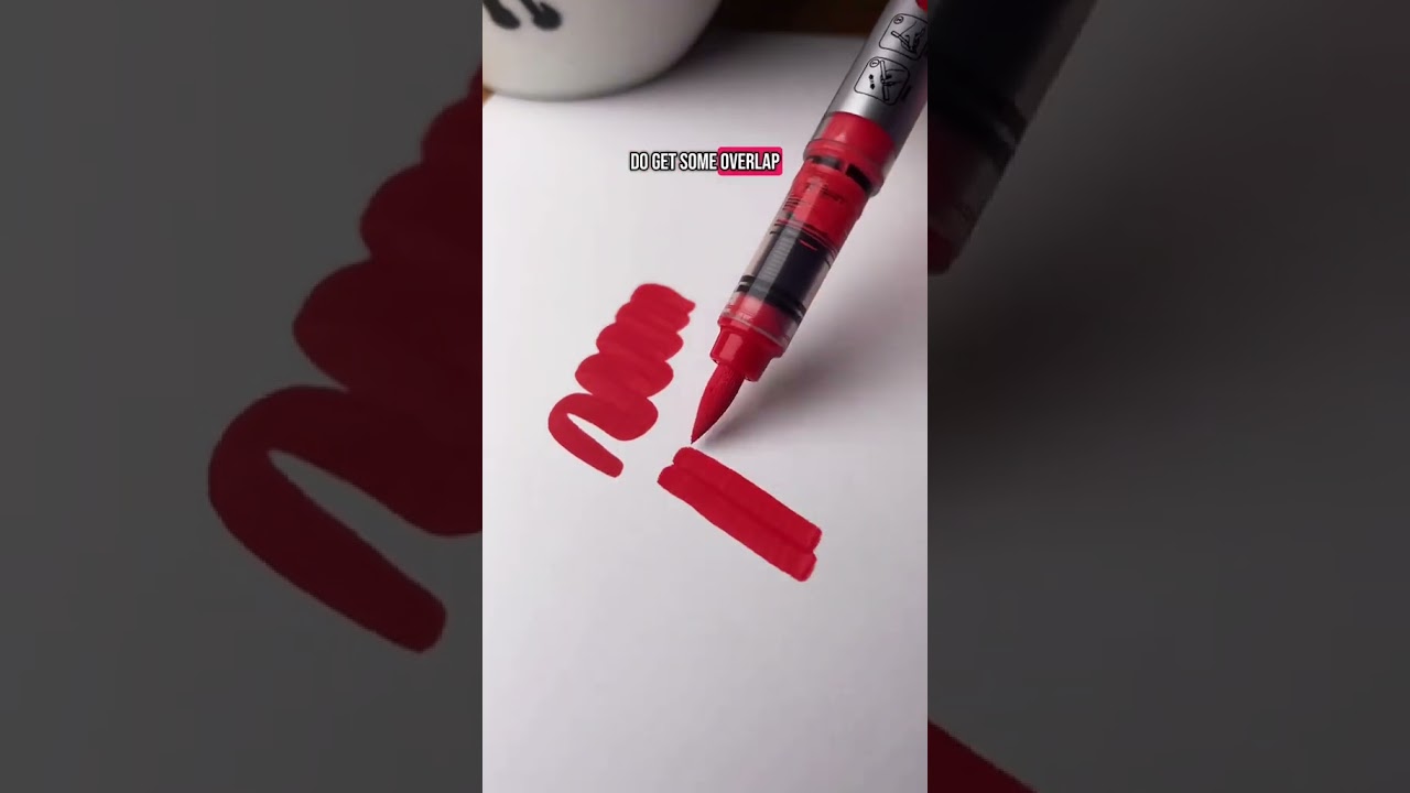 Do JusArt acrylic markers overlap? 