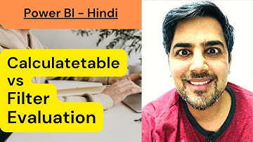 Calculatetable vs Filter Evaluation order (Urdu/Hindi) - 33 (Power BI Training)