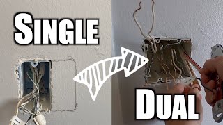 How to Expand to Dual Gang Switch Box