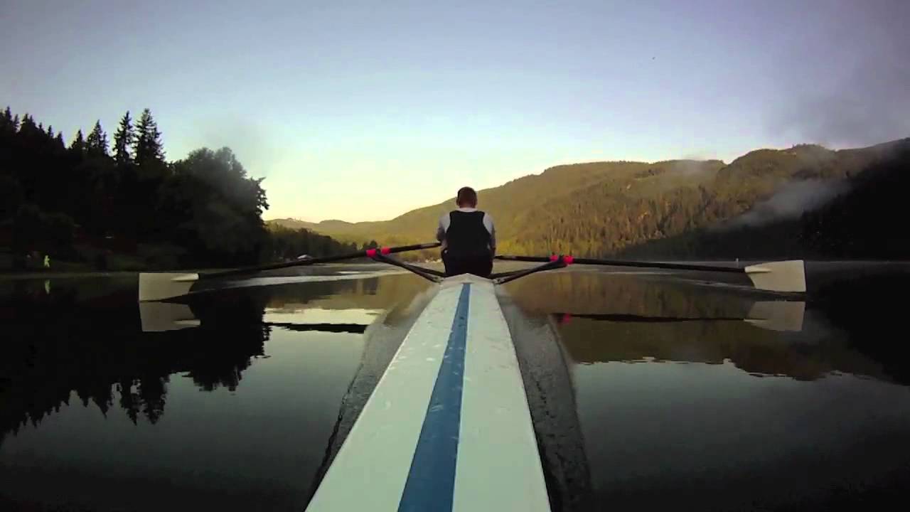 Rowing at Lake Samish on the morning YouTube
