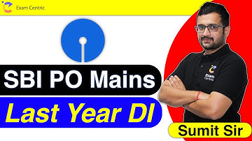 SBI PO Mains DI | Data Interpretation | High Level DI | Previous Year Question Papers | by Sumit Sir