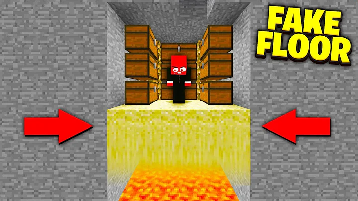 Minecraft FAKE FLOOR troll on XRAY HACKERS.. (will it work?)