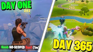 My 1 YEAR Fortnite Trickshot Progression... (Keyboard & Mouse)