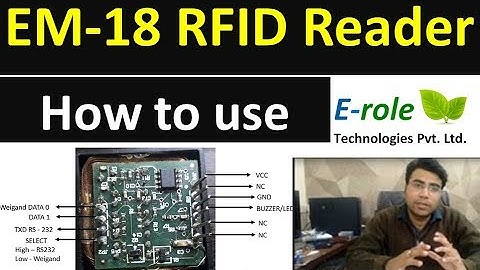 EM18 RFID reader module working