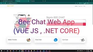 VUE JS Chat App using .NET CORE  and SignalR