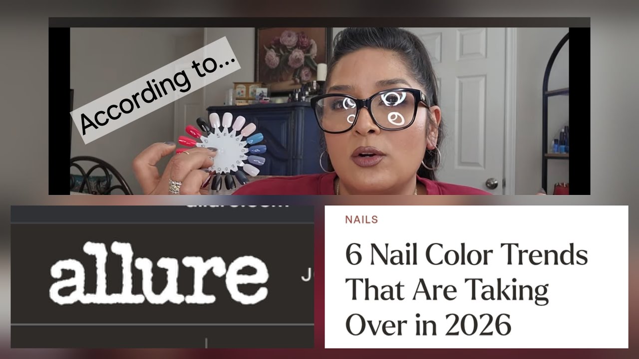 Согласно Allure, 6 трендов в цвете ногтей, которые захватят мир в 2026 году. (Создано с помощью C...