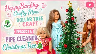 HappyBankky Dollar Tree Craft – Episode 1: Pipe Cleaner Christmas Tree🎄