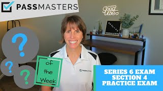 Master Section 4 of Content Outline With Suzy Rhoades: 5 Crucial Series 6 Exam Questions To Succeed by Pass Masters 304 views 10 months ago 4 minutes, 35 seconds