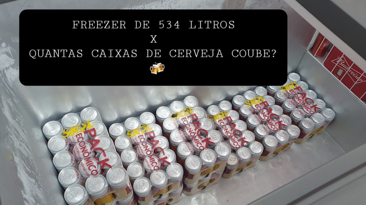 Quantas caixas de cerveja cabem no meu freezer ?? - YouTube