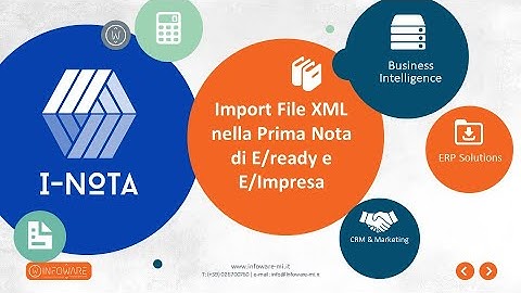 I Nota - Import Fatture XML in Prima Nota