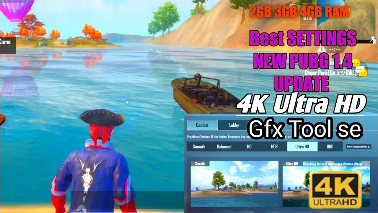 BGMI ME NEW UPDATE 4K ultra HD graphics enable GFX TOOL SE BEST