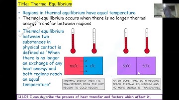 Thermal Equilibrium, IGCSE Cambridge Physics (0625) for CIE, P2, Thermal Physics